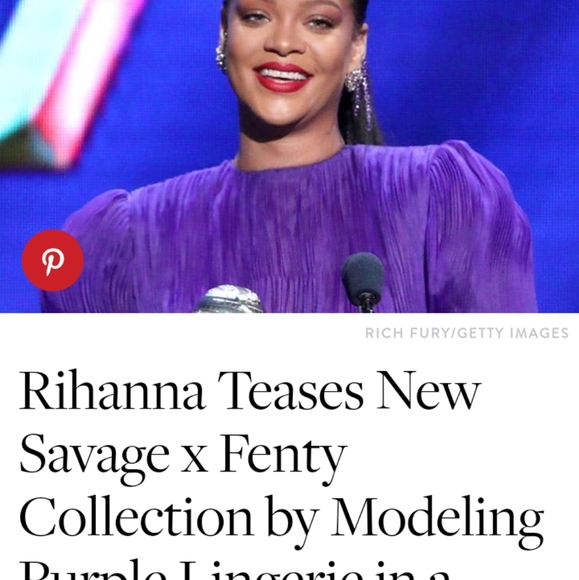 Savage Fenty Purple Lingerie Designed + Modeled by Rihanna for her Show... - Picture 5 of 16